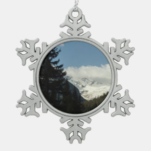 Jackson Glacier Aussichtspunkt im Glacier National Schneeflocken Zinn-Ornament