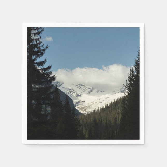 Jackson Glacier Blick auf Glacier National Park Serviette (Vorderseite)