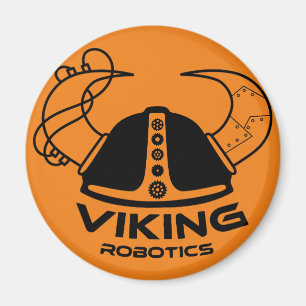 Jackson High School Viking Roboter Magnet