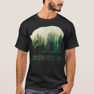 Jackson Hole Bear State Of Wyoming Pacific NW Wild T-Shirt