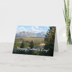 Jackson Hole Berge und Fluss Dankeskarten Karte