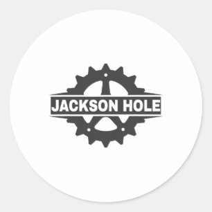 Jackson Hole Fahrrad-Ausrüstung Grafik Mtb Mountai Runder Aufkleber