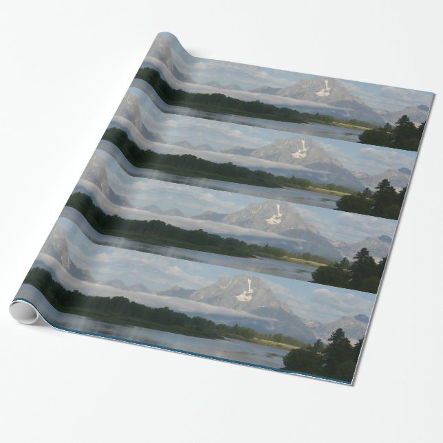 Jackson Hole Fluss Geschenkpapier (Ungerollt)