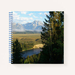 Jackson-Hole-Gebirge und Fluss Notizbuch