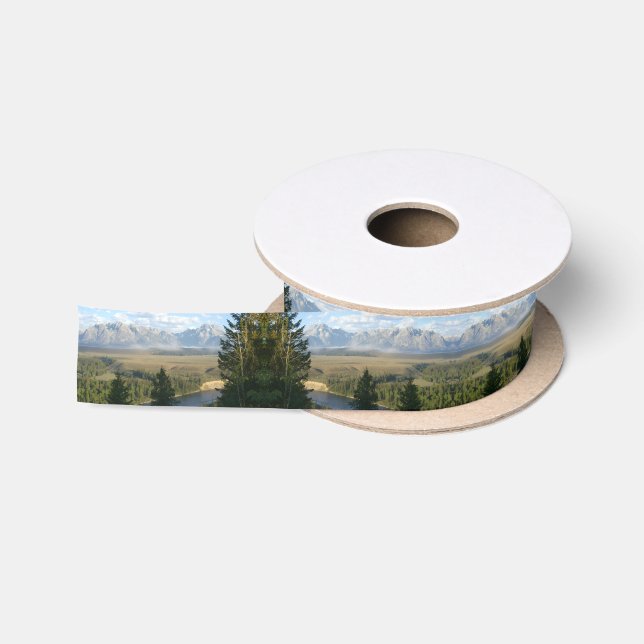 Jackson-Hole-Gebirge und Fluss Satinband (Spule)