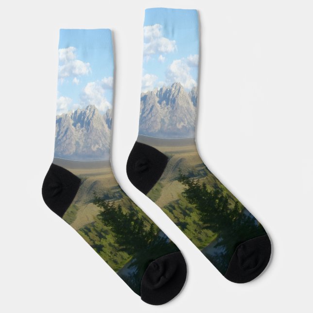 Jackson-Hole-Gebirge und Fluss Socken (Rechts)