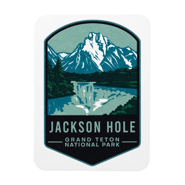 Jackson Hole Grand Teton National Park Magnet (Vertikal)