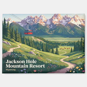 Jackson Hole Mountain Resort USA Magnet