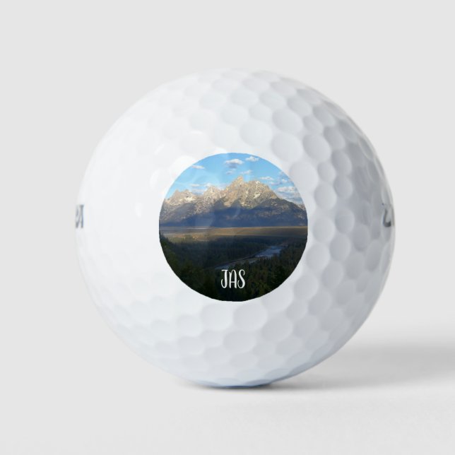 Jackson Hole Mountains (Grand Teton National Park) Golfball (Vorderseite)