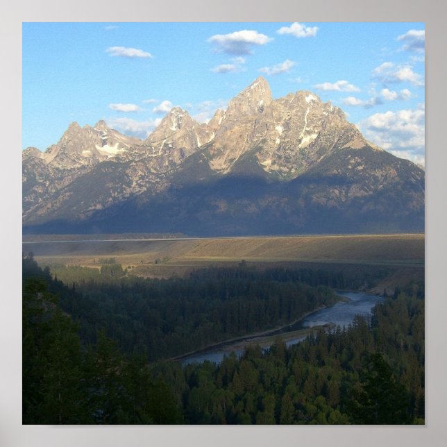 Jackson Hole Mountains (Grand Teton National Park) Poster (Vorne)