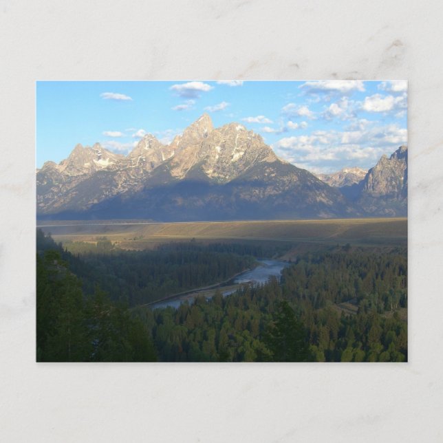 Jackson Hole Mountains (Grand Teton National Park) Postkarte (Vorderseite)