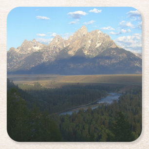 Jackson Hole Mountains (Grand Teton National Park) Rechteckiger Pappuntersetzer