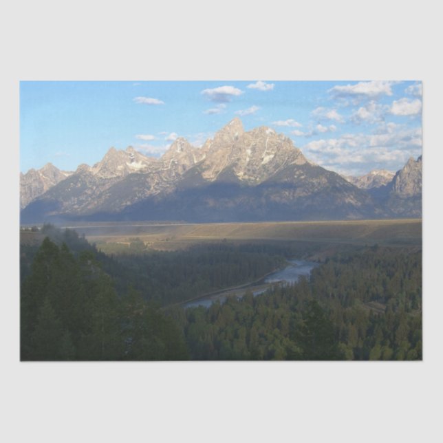 Jackson Hole Mountains (Grand Teton National Park) Seidenpapier (Vorderseite)