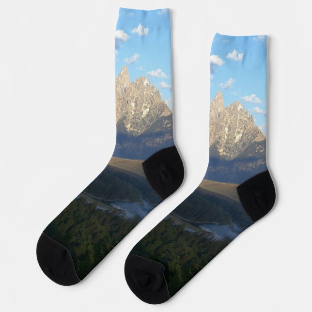 Jackson Hole Mountains (Grand Teton National Park) Socken (Linkes Detail)