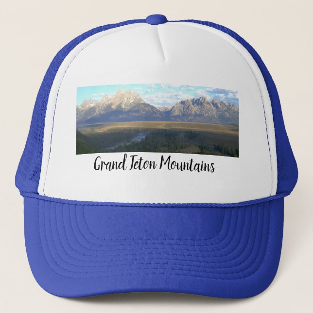 Jackson Hole Mountains (Grand Teton National Park) Truckerkappe (Vorderseite)