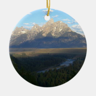 Jackson Hole Mountains (Grand-Teton-Nationalpark) Keramik Ornament