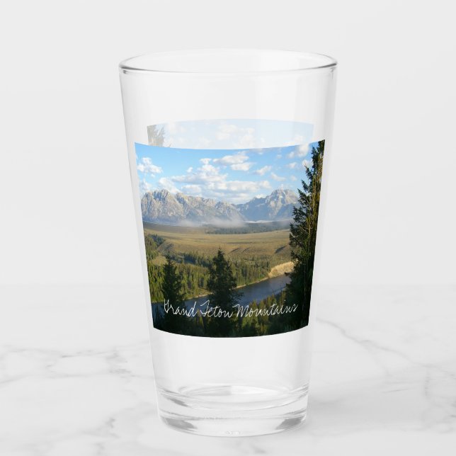 Jackson Hole Mountains und Fluss Glas (Vorderseite)