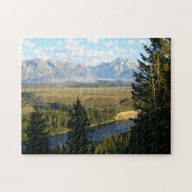 Jackson Hole Mountains und Fluss Puzzle (Horizontal)