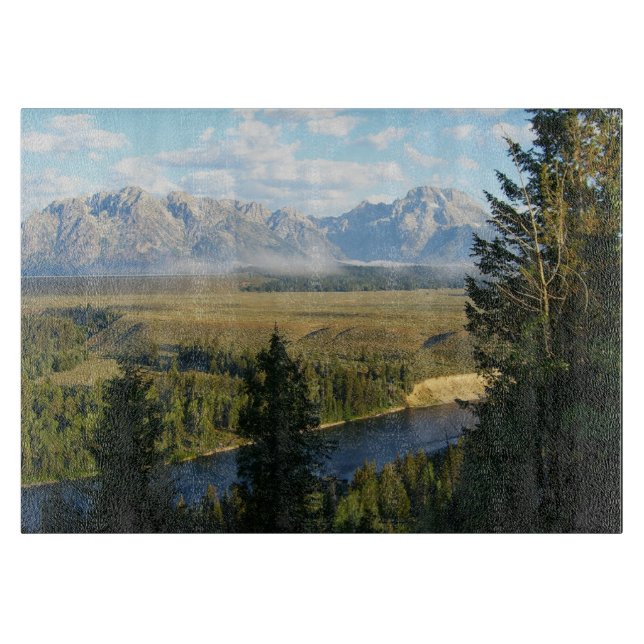 Jackson Hole Mountains und Fluss Schneidebrett (Vorderseite)