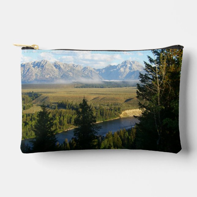 Jackson Hole Mountains und Fluss Zubehörtasche (Vorderseite)