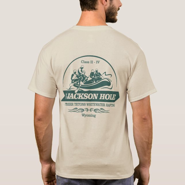 Jackson Hole (rafting2) T-Shirt (Rückseite)