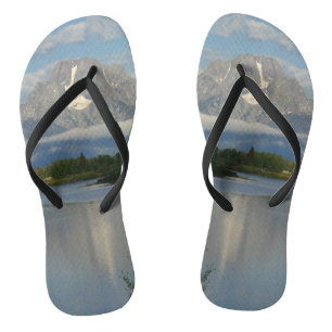 Jackson Hole River im Grand Teton National Park Flip Flops