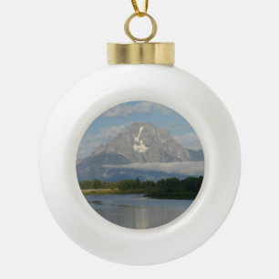 Jackson Hole River im Grand Teton National Park Keramik Kugel-Ornament