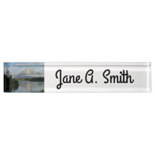 Jackson Hole River im Grand Teton National Park Namensplakette