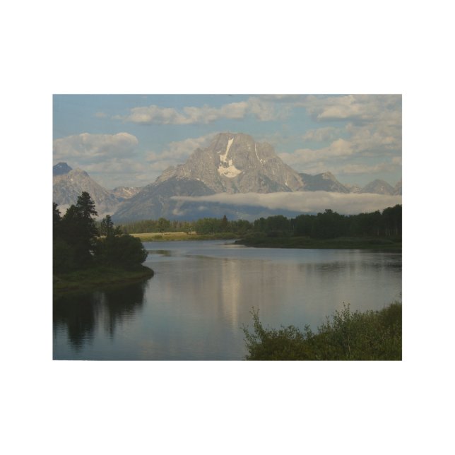 Jackson Hole River im Grand Teton Nationalpark Holzposter (Vorderseite)