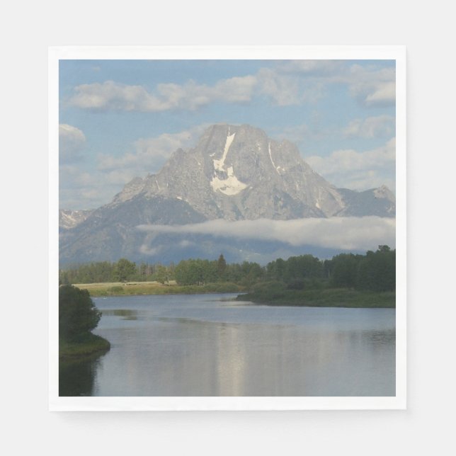 Jackson Hole River im Grand Teton Nationalpark Serviette (Vorderseite)