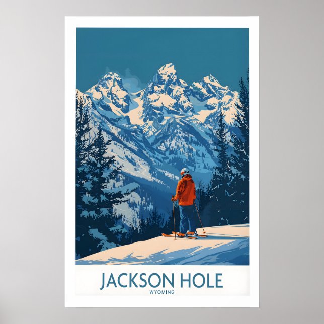 Jackson Hole Wandkunst - Wyoming 1 Poster (Vorne)