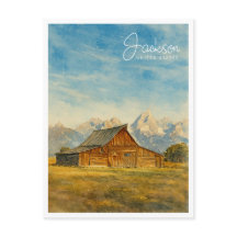 Jackson Hole Watercolor | Grand Teton Travel Art