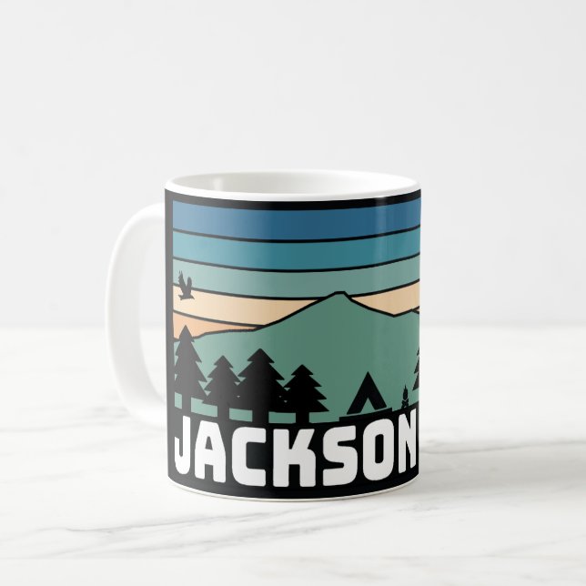 Jackson Hole WY Decal  Mug Kaffeetasse (Vorderseite Links)