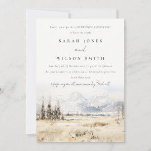 Jackson Hole Wyoming Landschaft Hochzeit Jubiläum Einladung