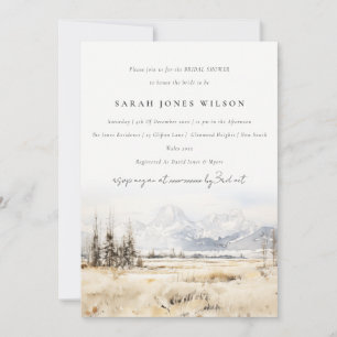 Jackson Hole Wyoming Landschaft Junggesellinnenabs Einladung