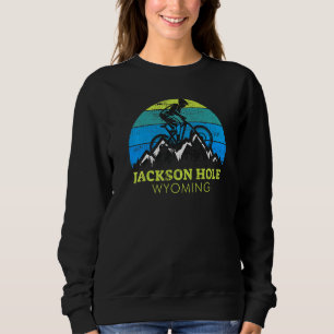 Jackson Hole Wyoming Mountain Biking Sweatshirt