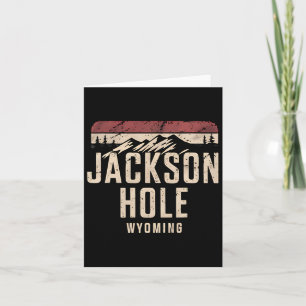 Jackson Hole Wyoming Mountain Wandern Souvenir Ges Karte