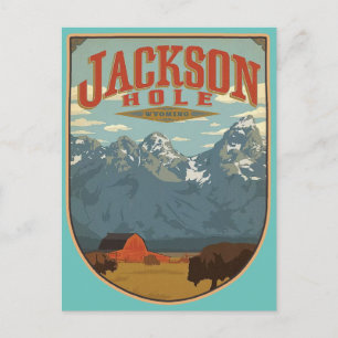 Jackson Hole Wyoming Postkarte