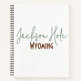 Jackson Hole, Wyoming Reise-Souvenir Notizbuch