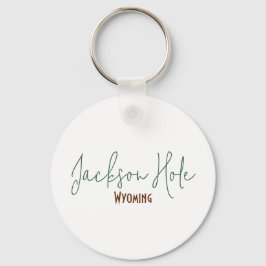Jackson Hole, Wyoming Reise-Souvenir Schlüsselanhänger