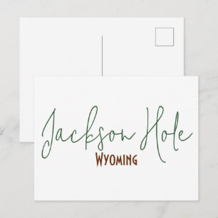 Jackson Hole, Wyoming Reiseandenken Postkarte