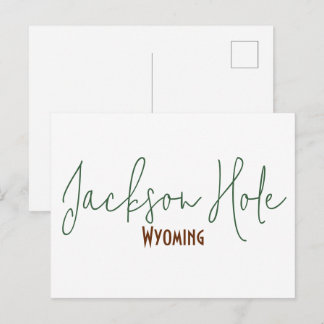 Jackson Hole, Wyoming Reiseandenken Postkarte