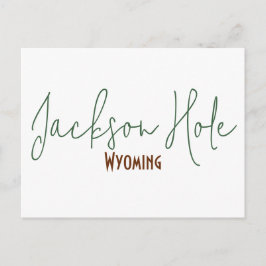 Jackson Hole, Wyoming Reiseandenken Postkarte