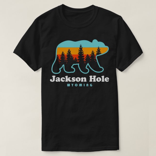 Jackson Hole Wyoming Shirt Bear Mountains Jackson (Design vorne)