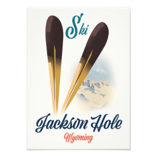 Jackson Hole Wyoming Ski Poster