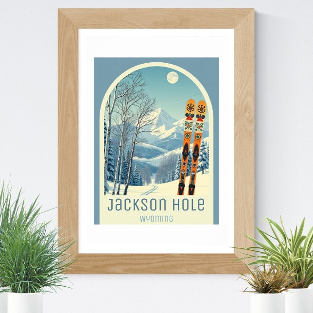 Jackson Hole Wyoming ski resort  Poster (Von Creator hochgeladen)