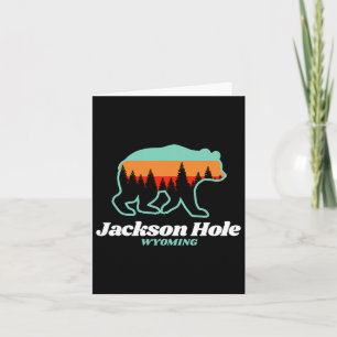 Jackson Hole Wyoming Skifahren Snowboarden Bär Karte