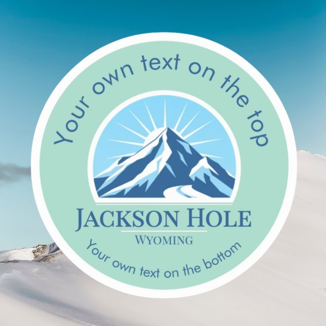 Jackson Hole Wyoming Skiort Medaille Aufkleber (Von Creator hochgeladen)