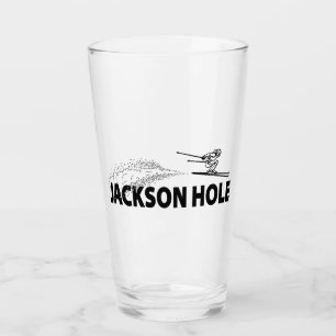 Jackson Hole Wyoming Skispringer Glas