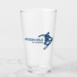 Jackson Hole Wyoming Snowboarder Glas